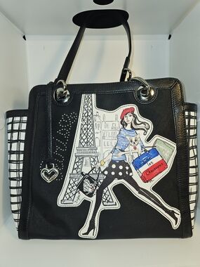 Brighton Parisian Fashionista Tote Bag in Black